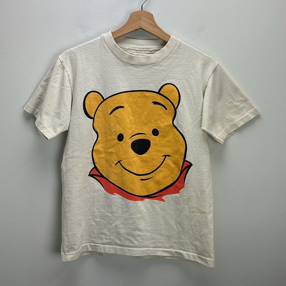 Vintage 90s Single Stitch Winnie The Pooh T Shirt Disney Big Face Graphic Small